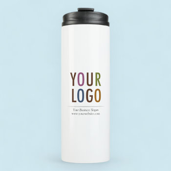 Stainless Tumbler With Company Logo No Minimum by MISOOK at Zazzle