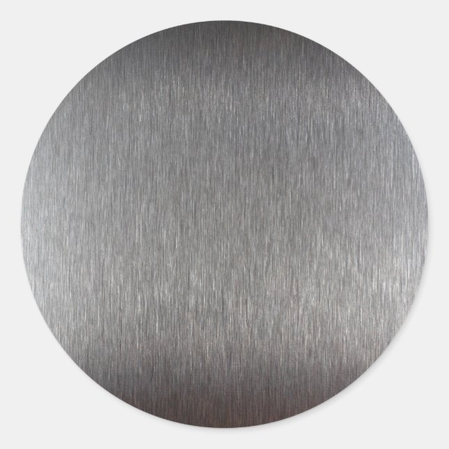 StainlessSteel.JPG Classic Round Sticker (Front)