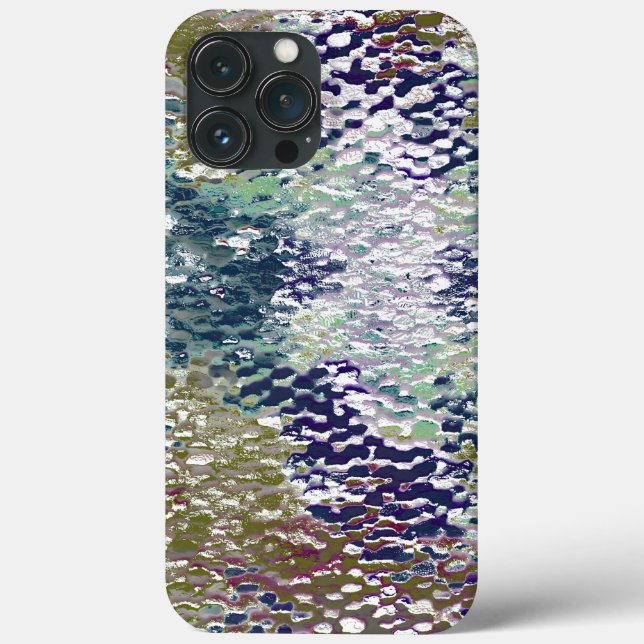 Stains and splatters of paint under hammered glass Case-Mate iPhone case (Back)