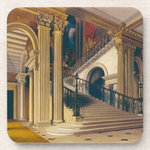 Stair Case Buckingham House from The History of Coaster