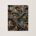 Staircase Illusion Museum Puzzle<br><div class="desc">This is a puzzle depicting a fantasy environment with staircases that mimic an optical illusion. It makes a great gift for individuals who are into fantasy and optical illusions. It is appropriate for individuals who are ages 6 . This puzzle is available in all sizes and can be adjusted by...</div>