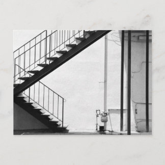 Staircase in Black and White Postcard
