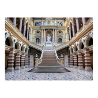 Staircase In Justizpalast, Vienna Austria Poster