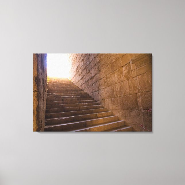 Staircase In Miletus Canvas Print (Front)
