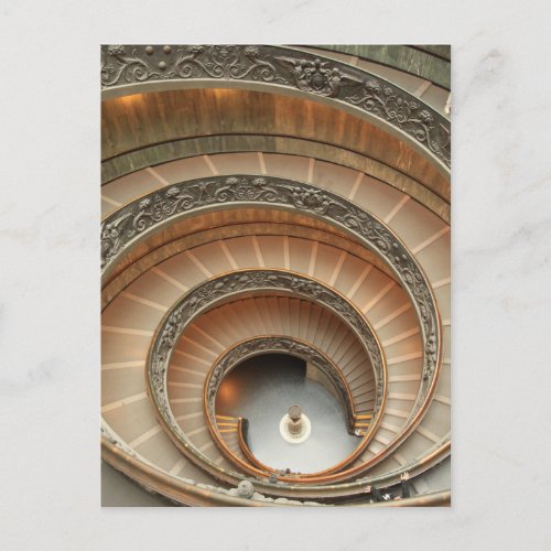 Staircase in Vatican Museum Postcard