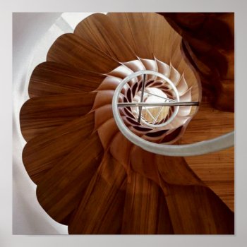 Staircase Indoor Circular Art  : Graphics By Navin Poster by Zyngabi at Zazzle