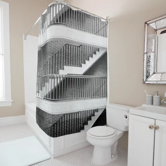 Staircase Shower Curtain Zazzle