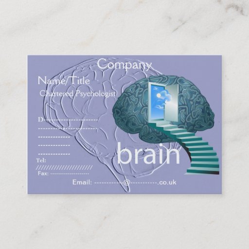 Customizable Staircase to the brain business card