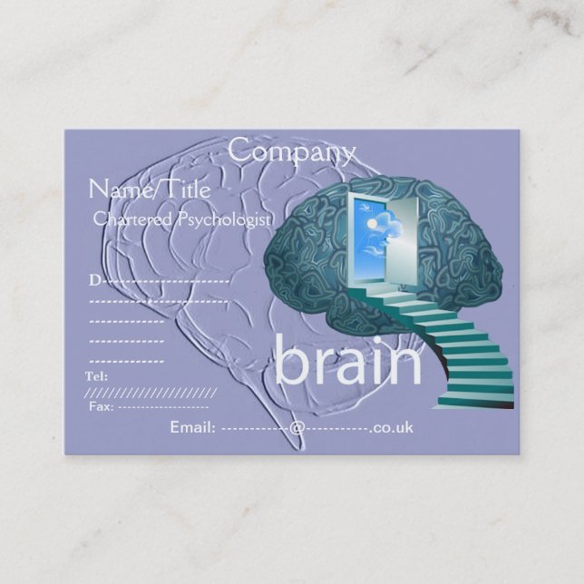 Staircase to the brain business card (Front)