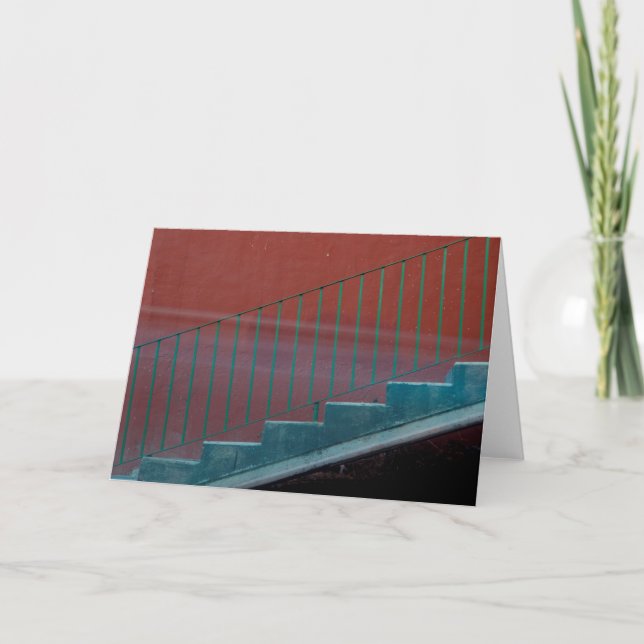 Stairs And Railing Still Life Card (Front)