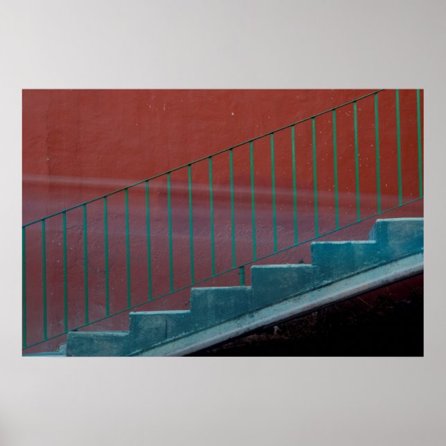 Stairs And Railing Still Life Poster (Front)