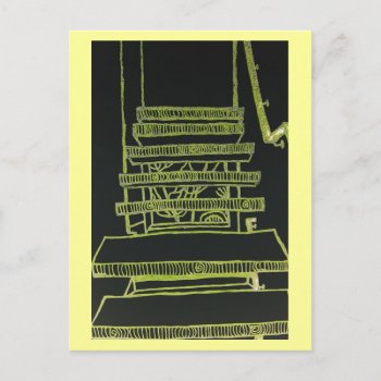 Stairs Floating Postcard by ebroskie1234 at Zazzle