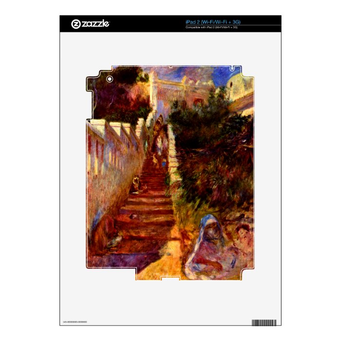 Stairs in Algier by Pierre Renoir Decal For iPad 2