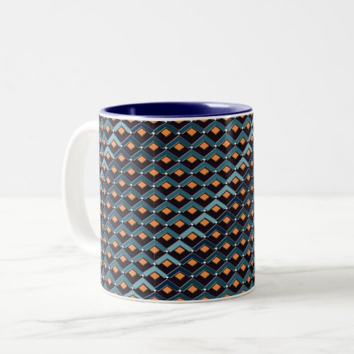 Stairs in Stairs pattern Altona Two_Tone Coffee Mug