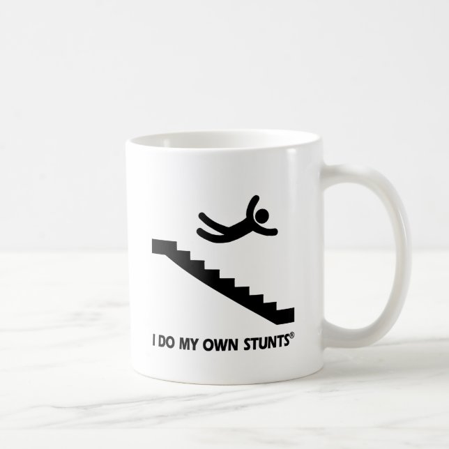 Stairs My Own Stunts Coffee Mug (Right)
