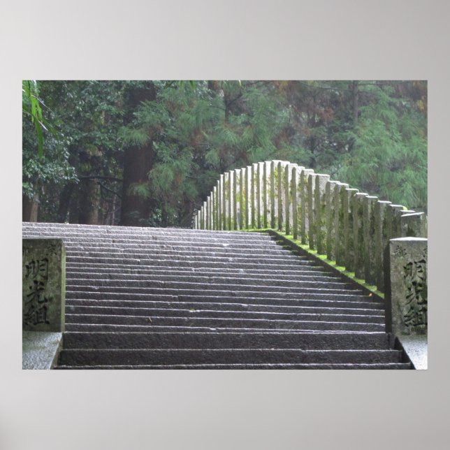 Stairs on Mt. Kurama Poster (Front)
