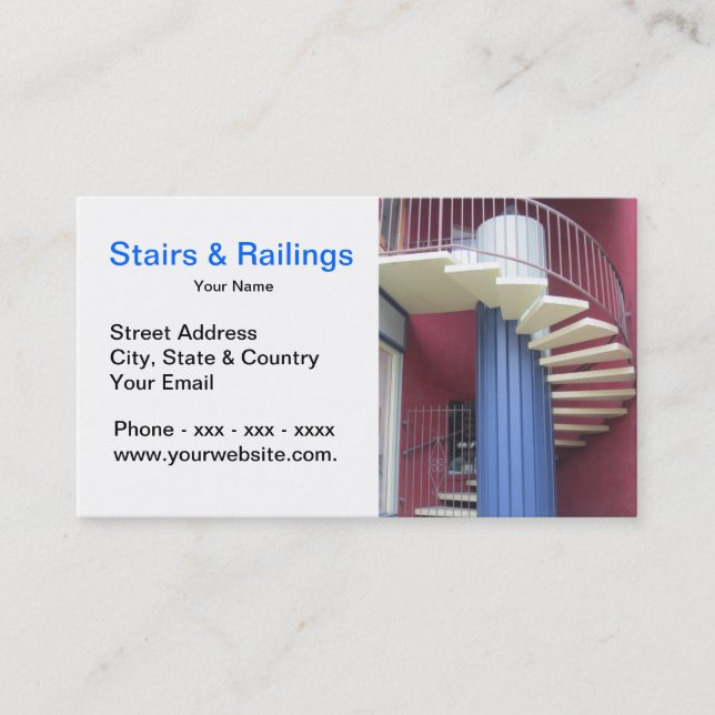 Stairs & Railings Business Card (Front)