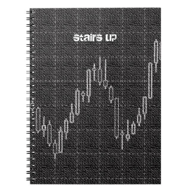 Stairs up Candlestick Chart Notebook (Front)