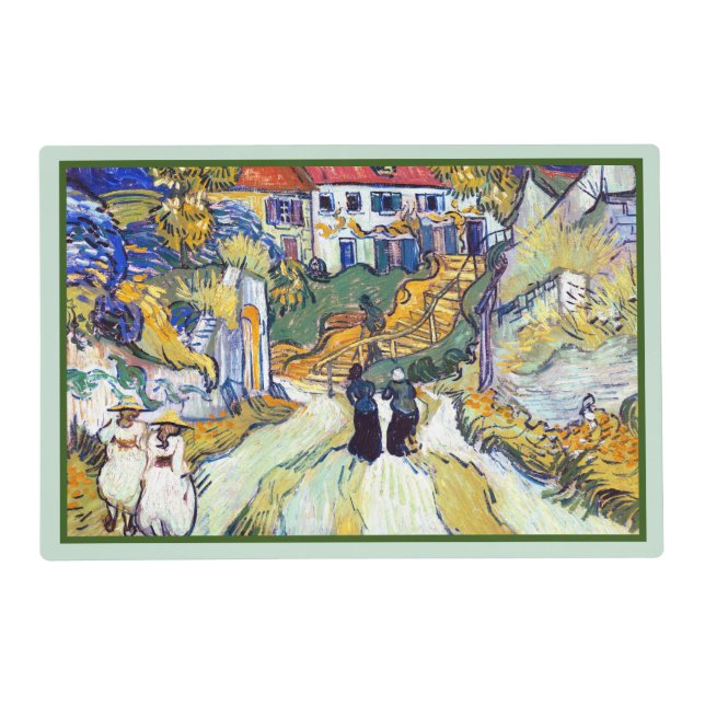 Stairway at Auvers by Vincent Van Gogh   Placemat (Front)