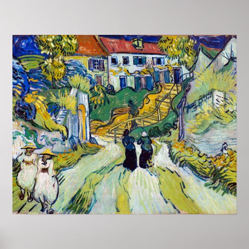 Stairway at Auvers by Vincent Van Gogh Poster