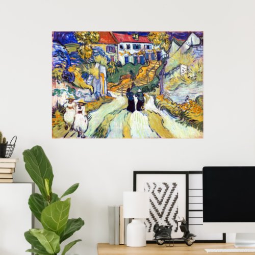 Stairway at Auvers by Vincent Van Gogh   Poster