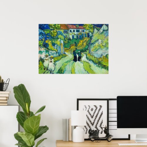 Stairway at Auvers by Vincent van Gogh Poster