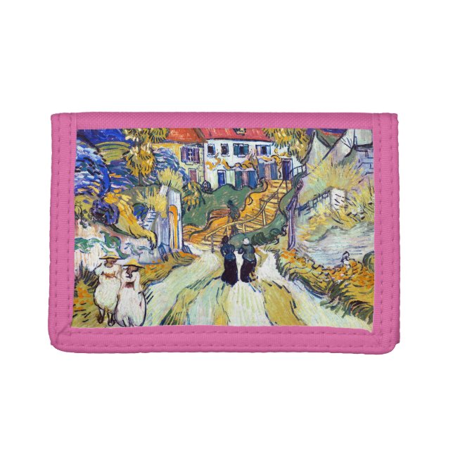 Stairway at Auvers by Vincent Van Gogh   Trifold Wallet (Front)