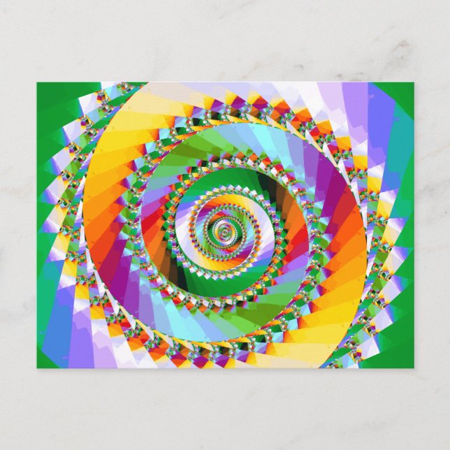 Stairway of Dreams Fantasy Fractal Postcard (Front)