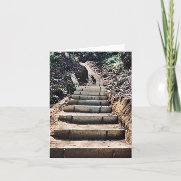 HANDMADE PERSONALISED BIRTHDAY  IN HEAVEN CARD,STAIRS TO HEAVEN 