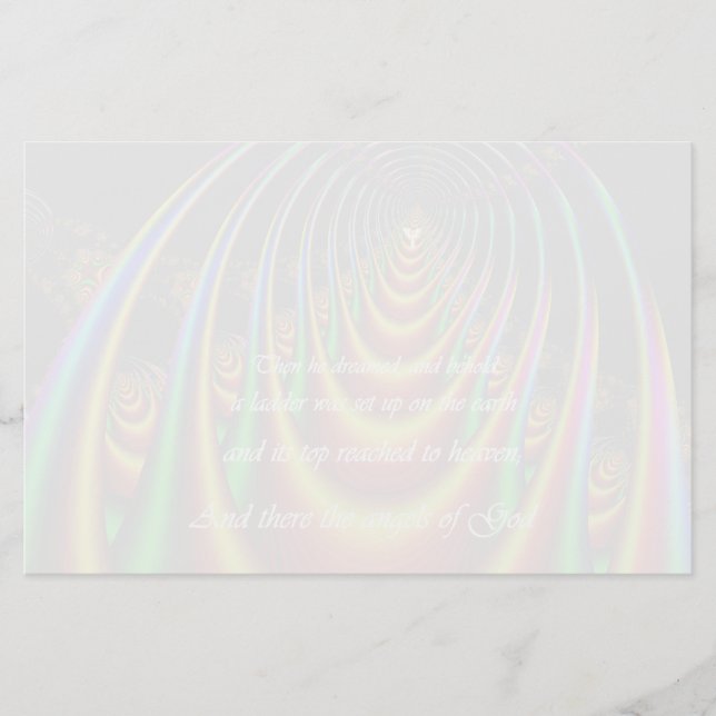 stairway to heaven custom scripture stationary stationery (Front)