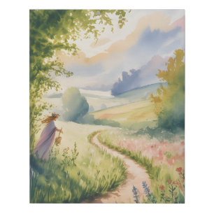 Stairway to Heaven May Queen Faux Canvas Print