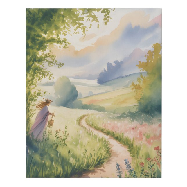 Stairway to Heaven May Queen Faux Canvas Print (Front)