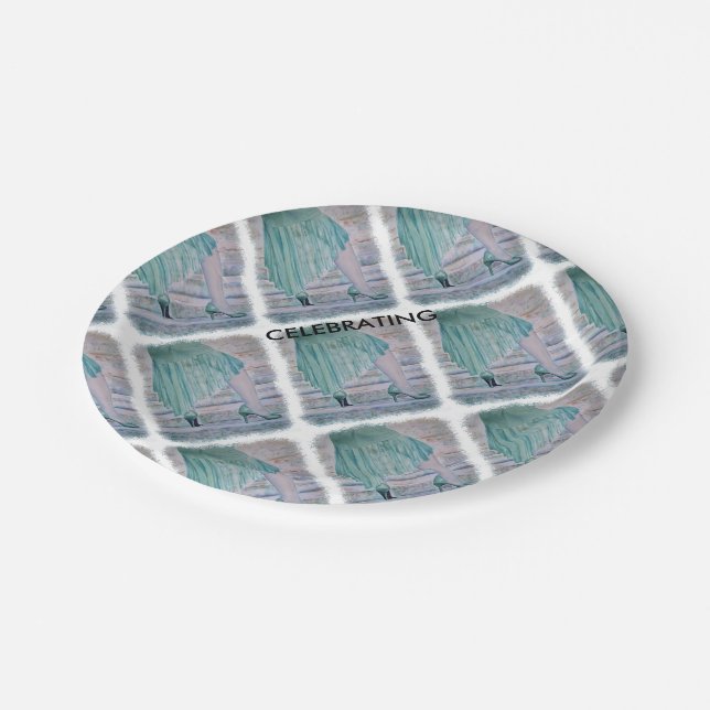 STAIRWAY TO .... PAPER PLATES (Angled)