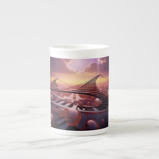 Stairways To Infinity Bone China Mug (Front)