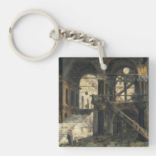 Stairwell in a Renaissance House, c.1741-42 Keychain