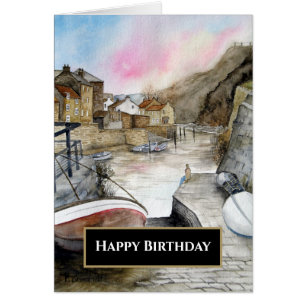 Staithes North Yorkshire England Watercolour Cards