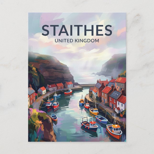 Staithes United Kingdom Postcard (Front)