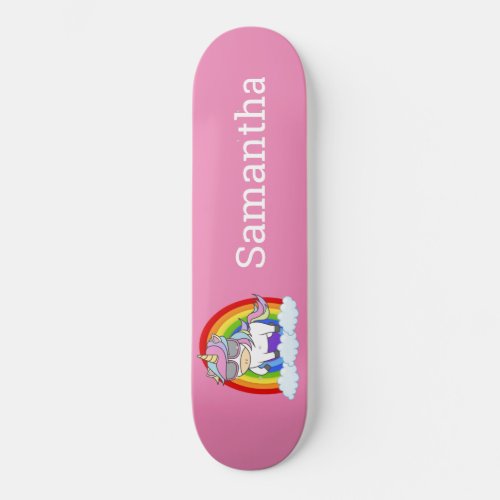Stakeboard  Unicorn  Gang  Pink  Skateboard