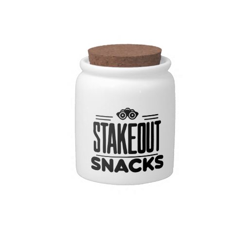 Stakeout Snacks Candy Jar