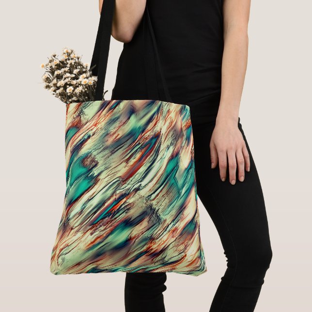 Stalagmite or rock with flashy colors tote bag (Close Up)
