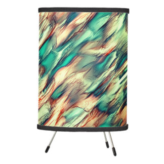 Stalagmite or rock with flashy colors tripod lamp