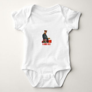 STALIN POSTER ART BABY BODYSUIT