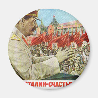 stalin poster art magnet