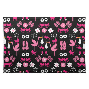 Stalk Delivery Twin Baby Room Cloth Placemat