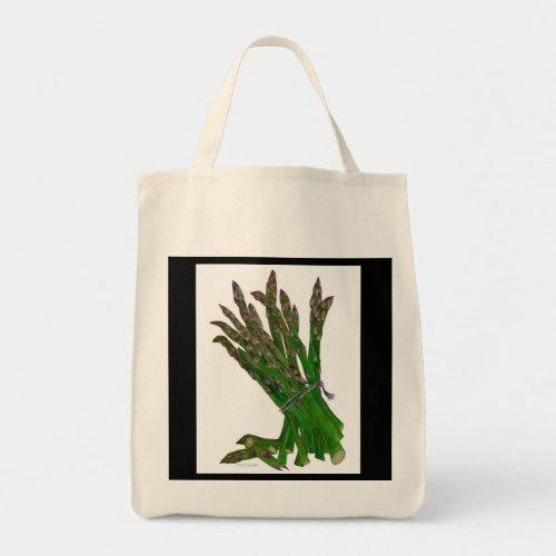 Stalk of Asparagus watercolor painting shopping Tote Bag
