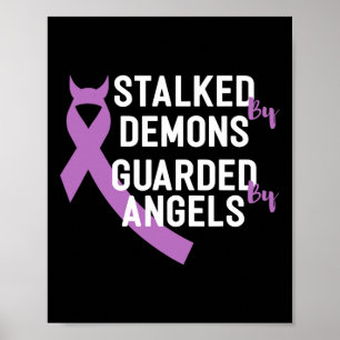 Stalked By Demons Guarded By Angels End Addiction Poster