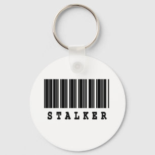 stalker barcode design keychain