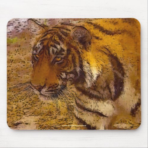 Stalking Bengal Tiger Fine Art Wildlife Mousepad