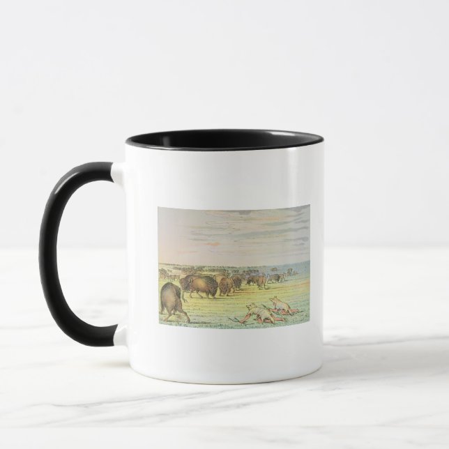 Stalking buffalo mug (Left)