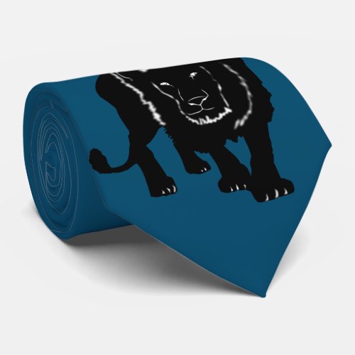 Stalking Lion Neck Tie